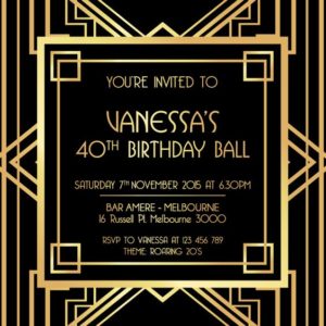 gatsby party invitation The Great Gatsby Themed Party Orlando Party Rentals & Events