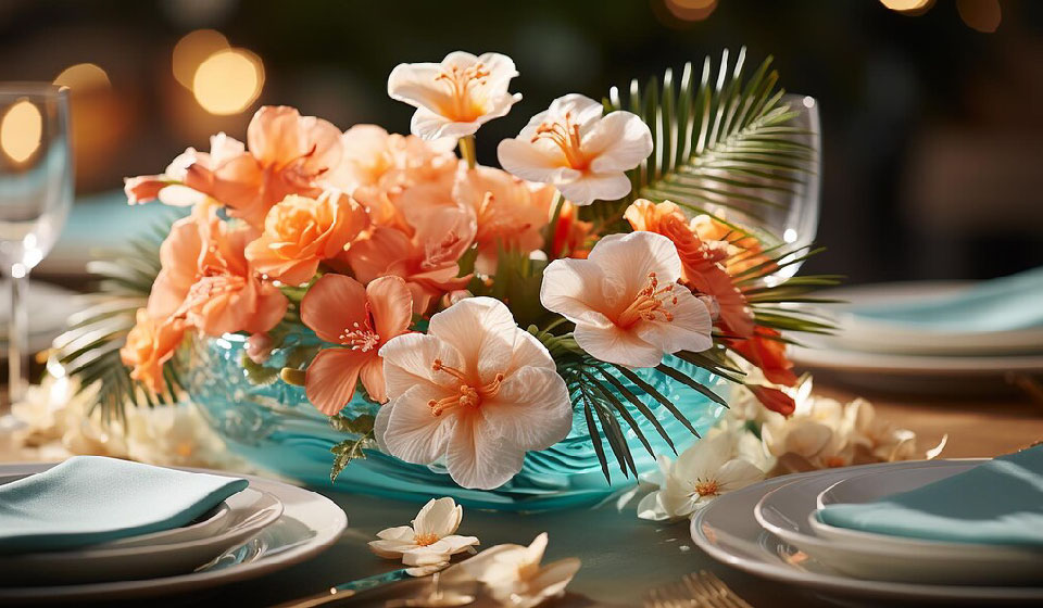 Tropical Centerpieces Hawaii Party Ideas Florida 2024